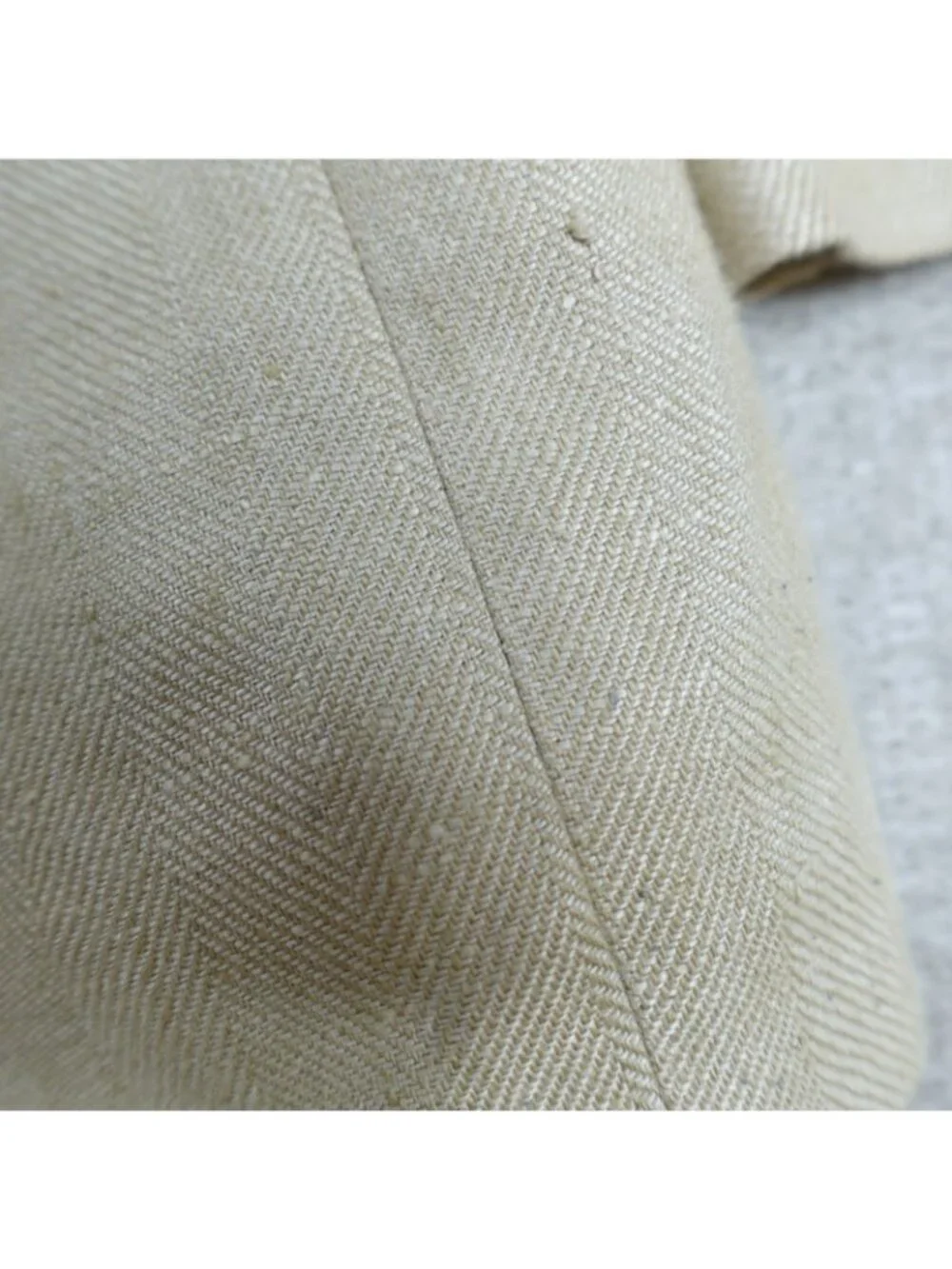 Brooks Brothers 1818 Blazer 43R Beige Linen Half Lined Fitzgerald Baird McNutt